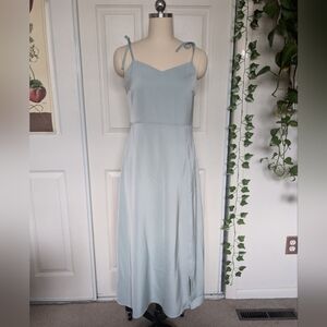 Mint green slip dress